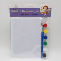 Nouveau produit d'usine : Ensemble de peinture sur toile pour enfants avec mini chevalet de bureau et peintures