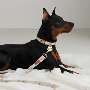 S Luxury Pet Collar Elegant Modern Print Design Soft Cotton Comfortable Durable Skin Friendly Personalized Lighting for <b>Dogs</b> - Product Image 4