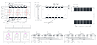 Écrans LED à 7 segments de 0,2 pouce, 3 bits, SMD, soudage par refusion, résistance aux hautes températures, affichages numériques