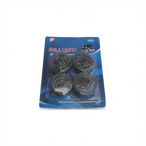Bola Limpia Steel Wool Cleaning Balls 4Pcs For Kitchen Sink Scrubbing - Product Image 1
