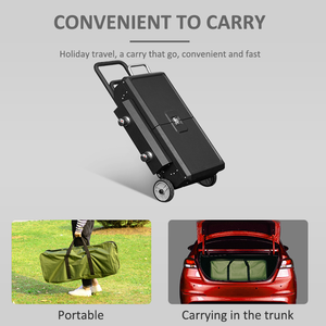 <span class=keywords><strong>Barbecue</strong></span> portable pliable au propane Cowekai pour camping et pique-nique, en fer thermolaqué noir, avec allumage électronique - Product Image 6