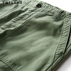 Pantalones Cargo de Lona Casuales para Hombre de Alta Calidad, al por Mayor, Lisos, Personalizables, Reciclados, con Botones - Product Image 5