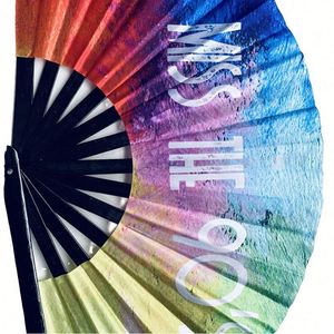 Abanico de Bambú Grande Personalizado con Impresión Digital, Ecológico, Arte Folclórico Tradicional, Año Nuevo Chino, DIY - Product Image 3