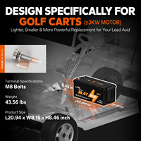 LiTime 36V 60Ah LiFePO4 Lithium Golf Cart Battery 4000 Cycles Built-in BMS Protection EU/US Stock for Electric Vehicles RV