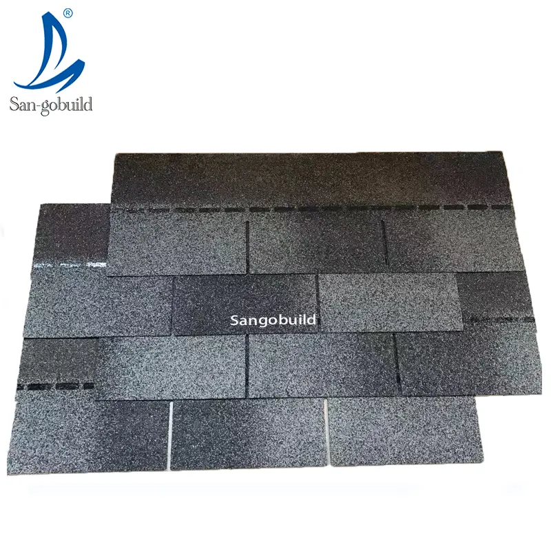 Tarnfarbe schwarz 3 Rohr Asphalt-Dachschindeln, Werksverkaufspreis Dachmaterialien Asphalt-Dachziegel Vietnam