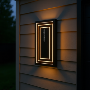 Lámpara de Pared Exterior LED de 3 Niveles y 15.7 Pulgadas, de Hierro Negro, Impermeable, para Iluminación de Garaje - Product Image 2