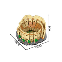 Kits de briques micro-nano en forme de tour Eiffel, nouveaux cadeaux de fête pour enfants, célèbres bâtiments du monde, ensembles de jouets décoratifs en plastique 6626-8896