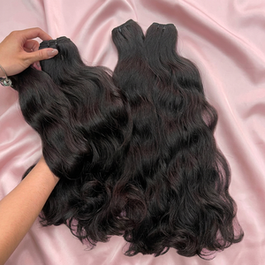 Extensions Professionnelles Cheveux Naturels Ondulés en Trame, Lots de Cheveux Vietnamiens Bruts Doublement Tirés, Pointes Épaisses Très Lisses - Product Image 1