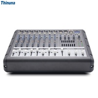 Thinuna PMX-H profesyonel 8 kanal ses DJ mikseri Blueteeth ses mikseri ses Karaoke Phantom 48V Powered amplifikatör mikser
