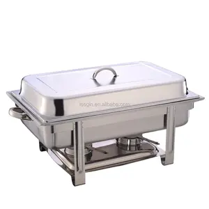 France Supplier Kitchen gold Buffet Chafing dish Party Wedding Food warmer Restaurant Hotel Chafer for Catering