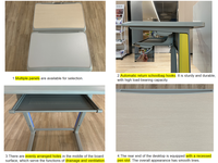 Ensemble de mobilier scolaire au design moderne table et chaise d'étudiant double pour une utilisation en classe à l'université et à l'école