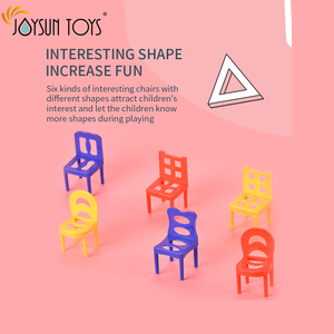 Chaise de <span class=keywords><strong>jeu</strong></span> pour enfants, <span class=keywords><strong>jeu</strong></span> d'équilibre, chaises empilables, jeux de société familiaux pour enfants, jouets créatifs, jouets éducatifs STEM - Product Image 2