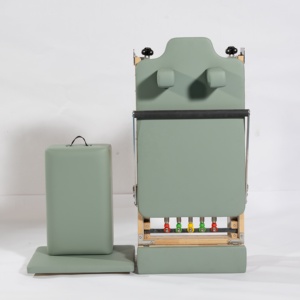 Reformer Plegable de Roble Ecológico con Resistencia Ajustable para Ejercicio Corporal, Capacidad de 150 kg para Instructores S-FO-H07 Solid O - Product Image 2