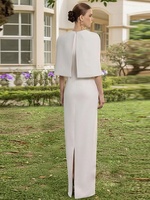 A12532 Robe de cocktail élégante, sans bretelles, à volants, style bandage, longueur genou