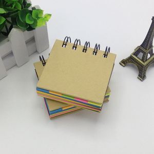 Custom Logo Printing Pocket Size Spiral Colorful <b>Sticky</b> <b>Note</b> Pad Mini Kraft Paper Notepads for Education Promotion - Product Image 5