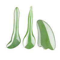 Ensemble de 7 outils de massage pour le visage, barre de massage pour les yeux, plaque de raclage pour le visage, peigne de raclage non en corne, stylo pour tirer les méridiens