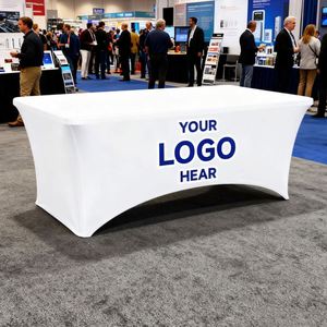 Heat-Transfer Printed Full-Color Advertising Traditional Style Polyester Anti-Wrinkle Stretch Tablecloths for Outdoor - Product Image 1