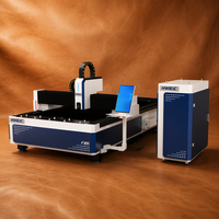 Mesin Pemotong Laser Serat Otomatis 1500W 6000W dengan Kontrol Cypcut Rel Pemandu Hiwin Sistem Pendingin Air untuk Logam