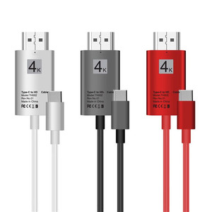 <span class=keywords><strong>Cable</strong></span> <span class=keywords><strong>HDMI</strong></span> de Ultra Alta Resolución 2M 4K 60HZ Tipo C para Teléfono <span class=keywords><strong>a</strong></span> <span class=keywords><strong>HDMI</strong></span> para MacBook, Surface Book, Galaxy S9, Note9, S8 - Product Image 4