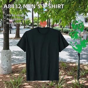 T-shirt pour homme 100% coton 200 GSM Jersey col rond, tee-shirt léger uni, fabricant de vêtements pour homme en marque privée - Product Image 2