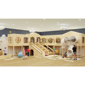 Assurez la sécurité maximale avec des équipements de terrain de jeu intérieur pour enfants doux et conformes aux normes ASTM, conçus pour les enfants énergiques dans les jardins d'enfants. - Product Image 1