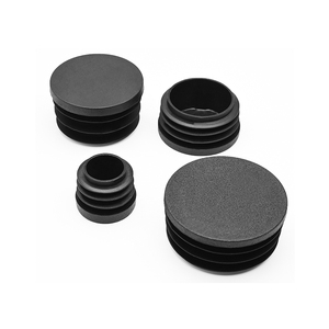 Tapón Redondo Negro para Tubos, Cubre Orificios de Muebles, Protector de Patas de Mesa y Silla - Product Image 3