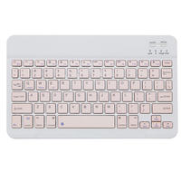 Perangkat Mini Tipis Nirkabel Bluetooth yang Dapat Diisi Ulang untuk Keyboard Kantor Tablet IOS Android