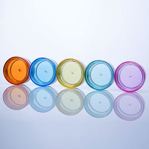 Transparent PS Small Jar for Nail <b>Gel</b> Custom Wide Mouth Cream Eyeshadow Cosmetic Empty Dipping Powder Jar with Screw Cap - Product Image 4