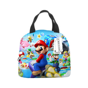 PLAYMAX PM199 Boîte à lunch portable personnalisée en tissu 3D mignon de dessin animé, fermeture éclair, thermique, écologique, résistante à l'eau, durable, multifonction - Product Image 3