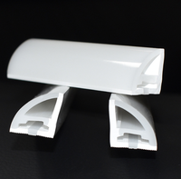 Étagère armoire décorative plafonnier d'angle adapté aux bandes lumineuses de 10MM V1616 manchon en silicone néon en forme d'éventail à angle droit