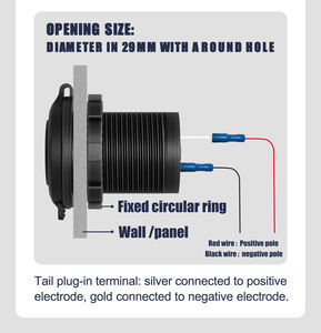 ที่ชาร์จในรถยนต์ 2 พอร์ต PD QC 3.0 สำหรับรถบัส รถบรรทุก รถแคมป์ปิ้ง 12-24V ช่องเสียบ USB Type A ชาร์จเร็ว ขายดี - Product Image 5