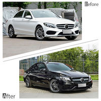 Kit de mise à niveau des feux antibrouillard extérieurs du pare-chocs Wenye Mercedes-Benz Classe C W205 C63 avec fixation universelle autocollante
