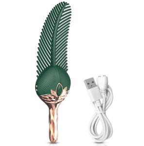 Double Headed Nipple Stimulator Clitoral Massage Female Masturbator G-spot Feather Erotic <b>Vibrator</b> Adult Sex Toys for Women% - Product Image 6