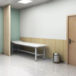 Переносная плоская простая медицинская кровать для осмотра клиники со стременами для больничной мебели и ухода за пациентами - Product Image 1