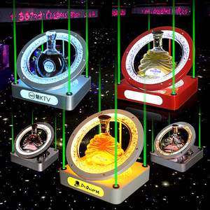 Bar boîte de nuit en acier inoxydable Portable étanche château lumière LED Base whisky <span class=keywords><strong>vin</strong></span> pour présentoir porte-bouteille - Product Image 1