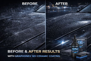 Kit de Revestimiento Cerámico Autoregenerativo GRAPHONEX 12H Nano Borofeno 60um de Grosor, Protección de Pintura para Autos, Alto Brillo, Hidrofóbico, Fácil de Aplicar - Product Image 5