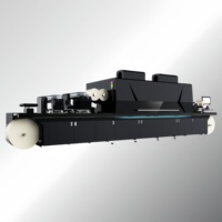 Imprimante d'étiquettes de bouteilles à jet d'encre UV Machine à étiquettes rouleau à rouleau d'autocollants en un seul passage Imprimante de film couleur métallique pour les petites entreprises