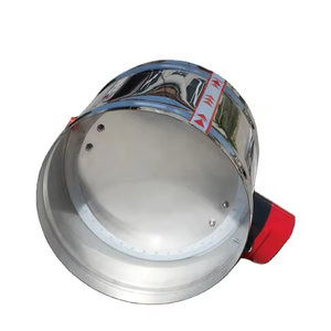Baja tahan karat saluran bermotor peredam kontrol Volume udara aktuator listrik 51mm sampai 200mm katup pengkondisian ventilasi udara - Product Image 3