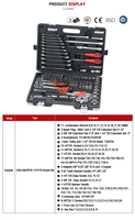 Disen 82 pièces 50BV30 Jeu de douilles métriques en acier inoxydable 1/4 1/2 OEM