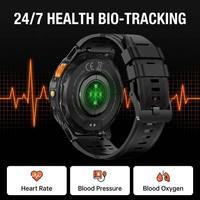 Montre connectée K65 AMOLED OEM, écran rond HD de 1,43 pouces, batterie de 530 mAh, lampe torche LED, étanche 3ATM, montre connectée sport robuste