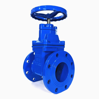 Vanne à opercule à joint rigide avec prix PN16 PN25 DN100 DN250 en fonte ductile, vannes à opercule à bride standard pour l'eau