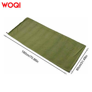 ถุงนอน Woqi แบบซองจดหมาย สีเขียวทหาร ผลิตจากโพลีเอสเตอร์ ระบายอากาศได้ดี น้ำหนักเบา เหมาะสำหรับการเดินทาง แคมป์ปิ้ง สำหรับผู้ใหญ่และเด็ก - Product Image 5