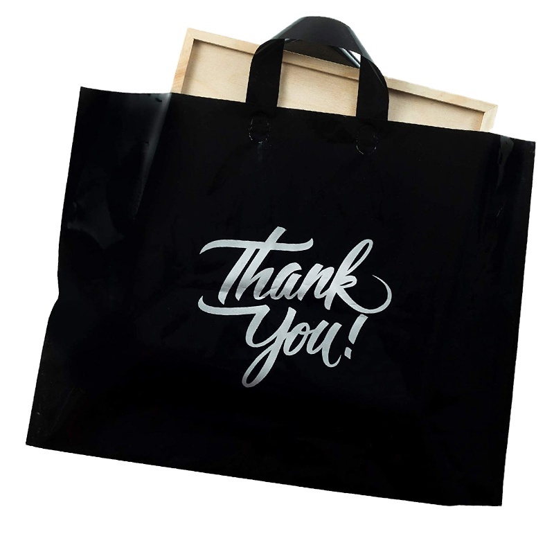 Custom Printed Logo Plastic Clothes Shopping