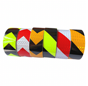 Ruban adhésif de sécurité réfléchissant DOT C2, rouge et blanc, rétro-réfléchissant, pour remorque et camion - Product Image 1
