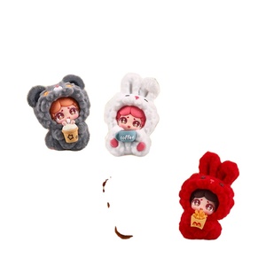 Venta al por mayor de Muñecos Mini Bean de Caja Sorpresa Originales, Adornos Creativos de Resina, Decoración de Escritorio Reconfortante, Regalos de Cumpleaños - Product Image 6