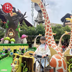 Manèges Girafe Rotative, Équipement de Parc d'Attractions, Manèges Girafe Rotative, Manèges Dinosaure, Manèges Carrousel à Ondes, Manèges Plateau Tournant pour Aire de Jeux - Product Image 4