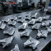 Pièces en alliage de magnésium usinées CNC 5 axes, cadre en aluminium léger, pièces à parois fines pour service d'usinage