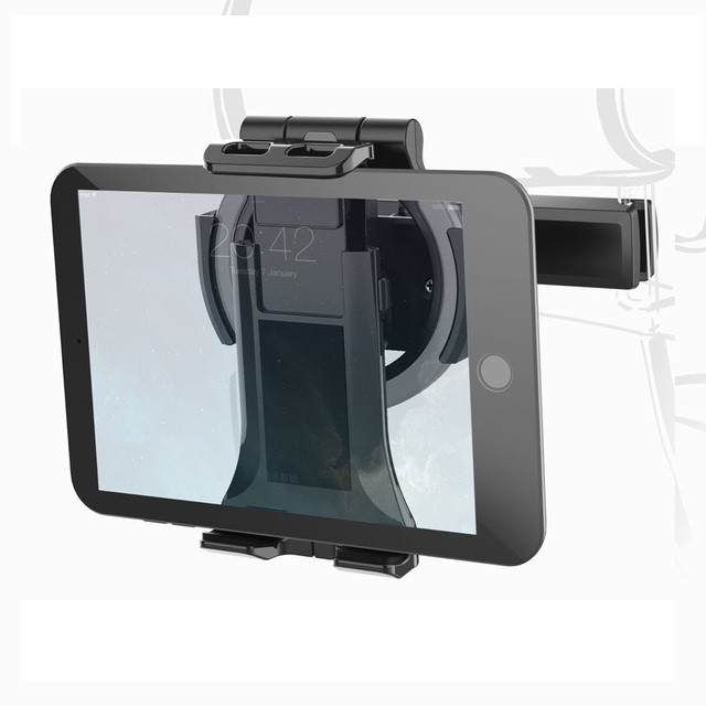 Adjustable Car Headrest Holder with Flexible Magnetic Phone Stand Mobile Tablet Mount Bracket iPad Clamp for Back Seat
