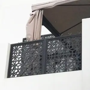 Schermi metallici tagliati al Laser decorativi verniciati a polvere recinzione da giardino recinzione per balcone in alluminio