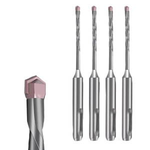 Electric Hammer Drill Bit 4mm SDS Plus 250mm Flute Length Tungsten Steel Alloy For Concrete Drilling - Product Image 1